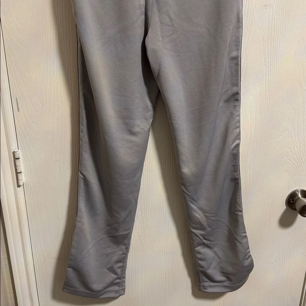 NWT Evoshield Boys Youth‎ Large Gray Baseball Pants Full Length Red Black Piping